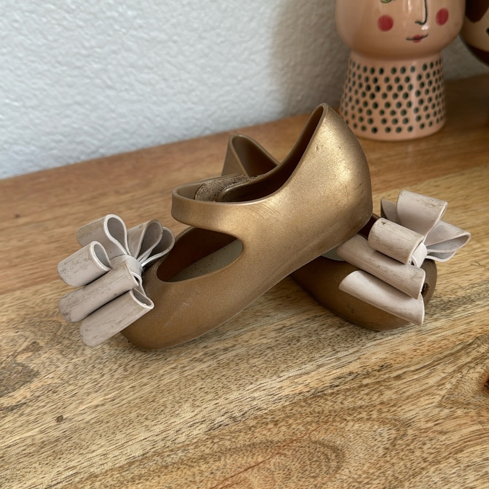 Mini Melissa Large Bow Ballet Flats